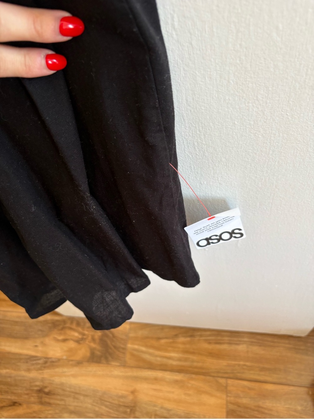ASOS Black Sleeveless V-Neck Maxi Dress - Picture 3 of 4